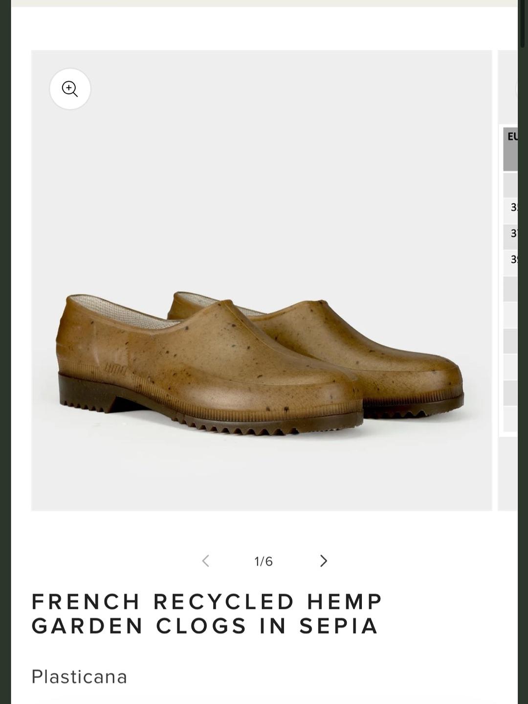 Gardenheir - Plasticiana Hemp Garden Clogs size 37/38 - Lucky Sweater