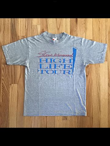 Vintage 80s 1986 Steve Winwood High Life Tour T-shirt (for the Always Sunny In Philadelphia fan)