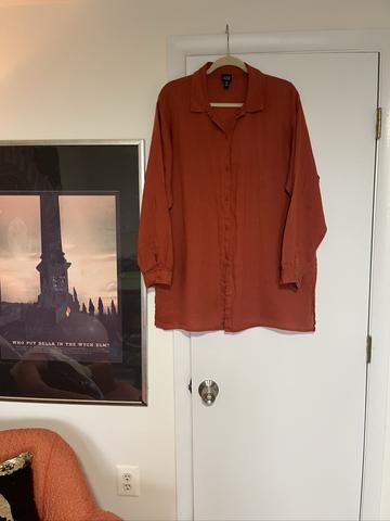 Oversized Linen Shirt