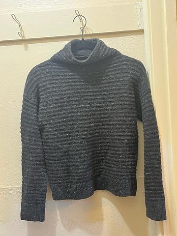 Madewell Wool Blend Sweater gray donegal