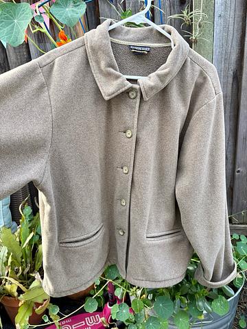 Lands End fleece chore coat