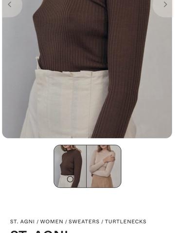 Donna bamboo rib mockneck