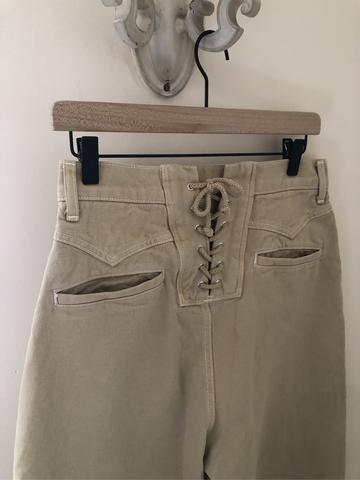 Lace Back Jeans