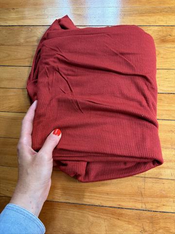 Madder Red Lightweight Modal Rib Knit