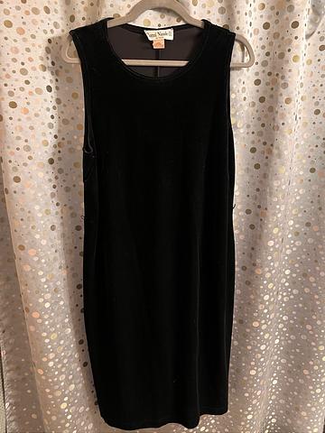 Velvet stretch shift dress (Roni Nicole II by Ouida)