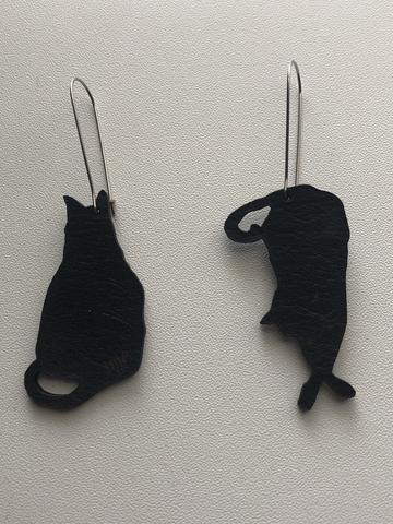 Black Cat Earrings