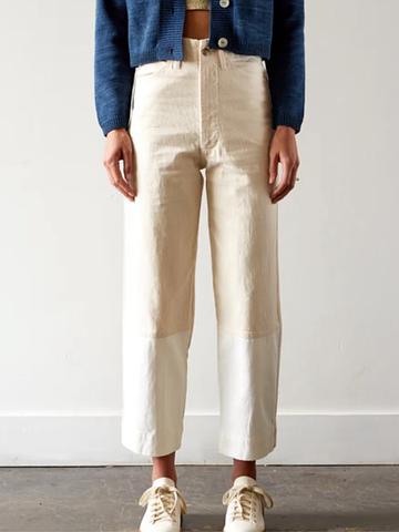 Seamed jean