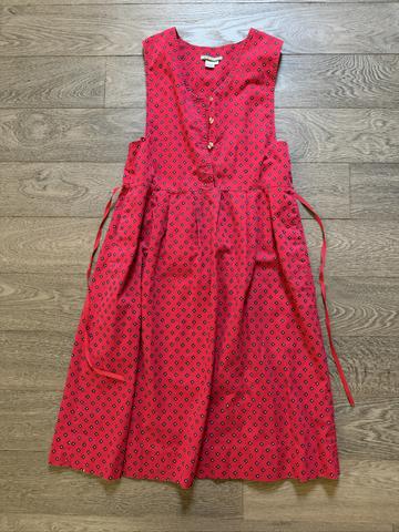 Red cotton jumper with tie