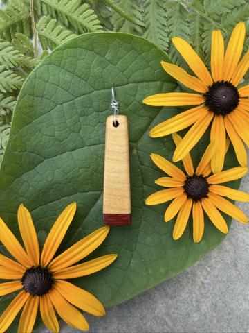 Yellowwood Padauk Wood Pendant