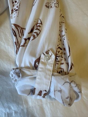 Cat print blouse