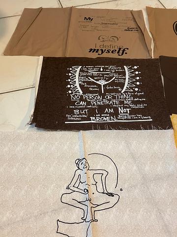 Silkscreened patches