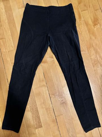 Skinny Black Patchwork Pants/Leggings