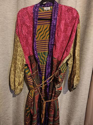 Reinvented silk robe