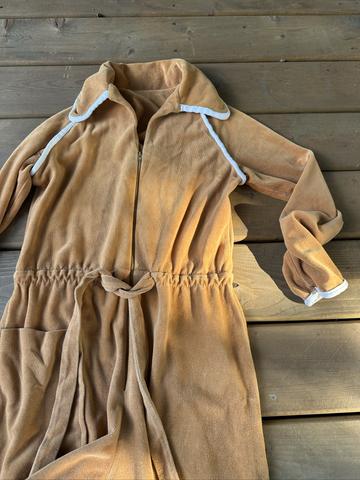70s velour jumpsuit