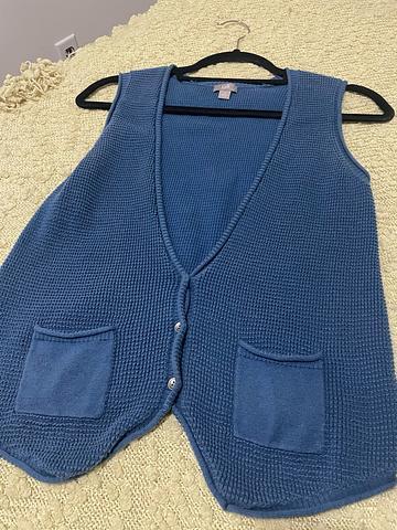 Blue Cotton vest
