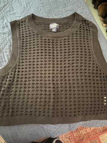 open knit tank