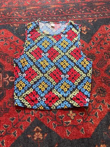 Mesh Floral Tank