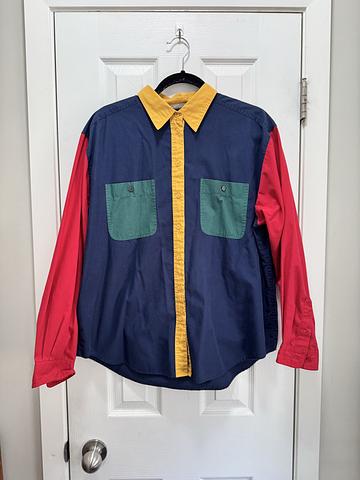Primary Color Button Up