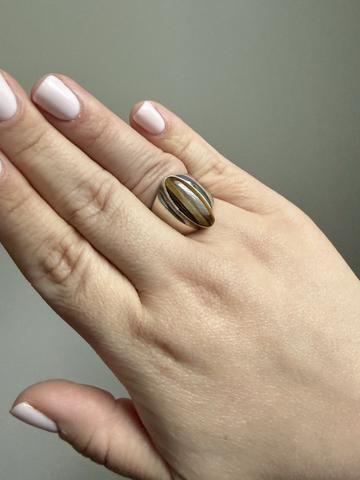 Signed tiger’s eye ring