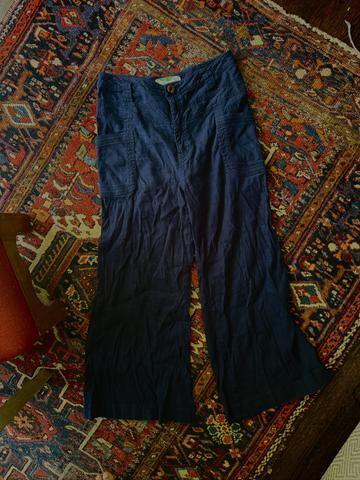High Waisted Wide Leg Linen Pants