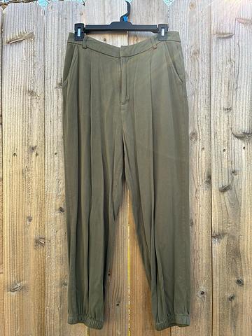 Olive green jogger slacks
