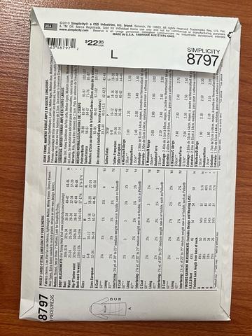 Simplicity 8797 Coat Pattern