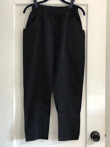 Black canvas Clyde pants