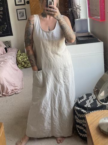 Linen Blend Maxi Dress