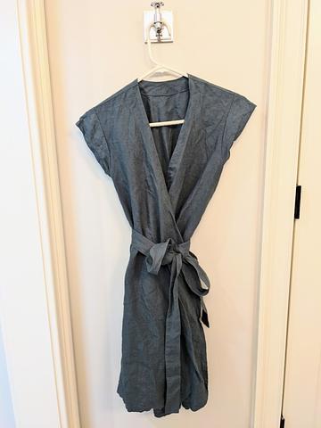 Linenshed/Bonjourlelin wrap dress