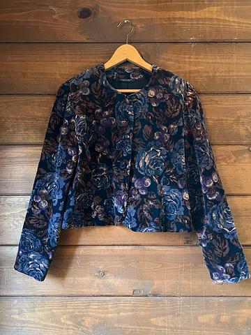Velvet Cropped Jacket