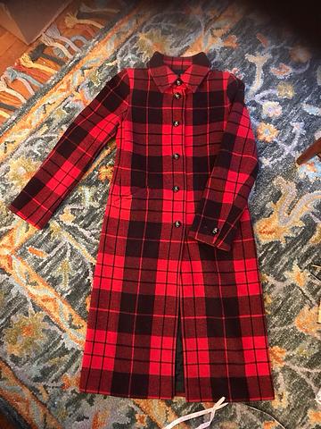 Agnis b Paris plaid coat