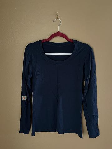 Wool long-sleeve tee