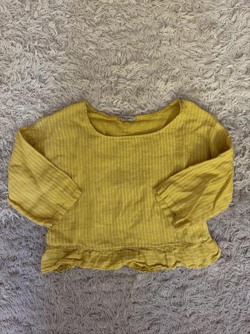 Italian Linen Lemon Top