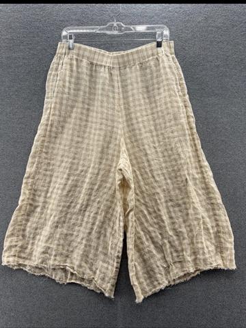 Gingham Cropped Pants