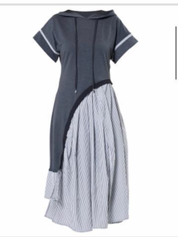 Metamorphosis Asymmetrical Hooded Dress