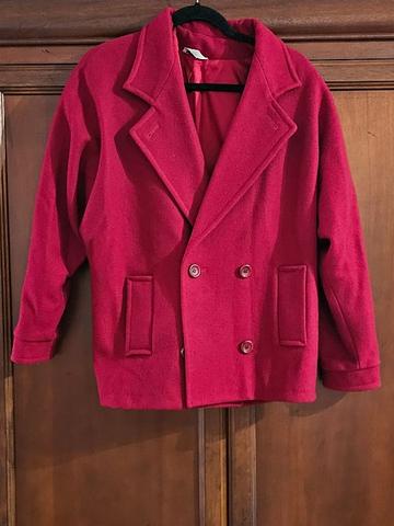 RED WOOL COAT