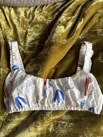 Linen bandeau top