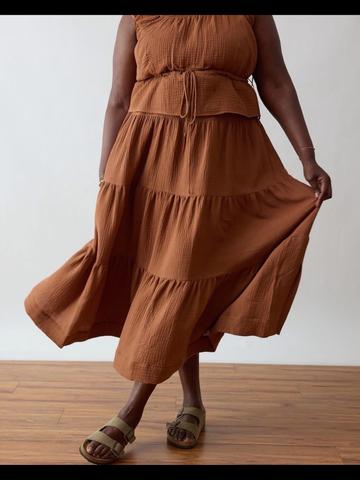 Tiered Maxi Skirt