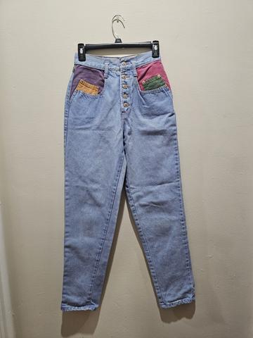 Colorblock Denim Jeans