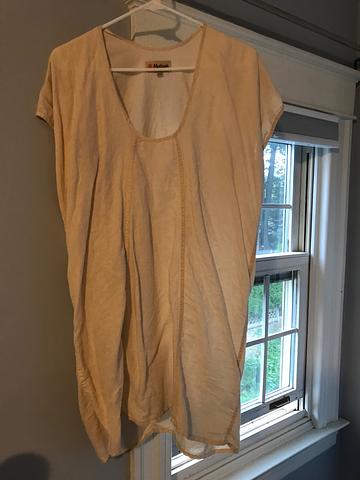 Natural White Linen Dress