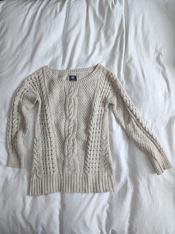 wool blend beige sweater