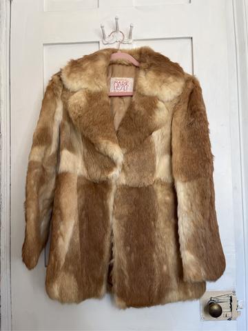 Mark Lesli Genuine Rabbit Fur Coat