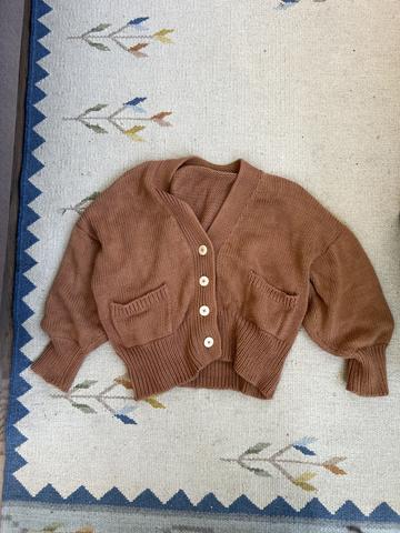 oversized cotton cardigan