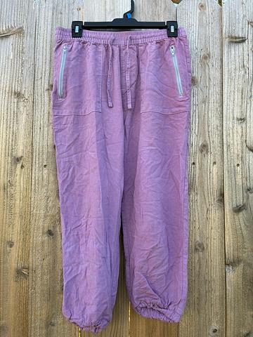 Hydrangea dyed joggers