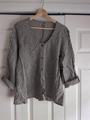 flowy top, bias-cut