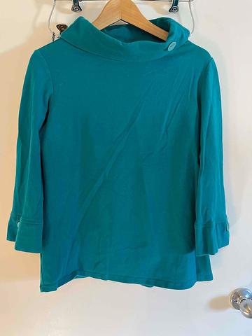 Peacock green top