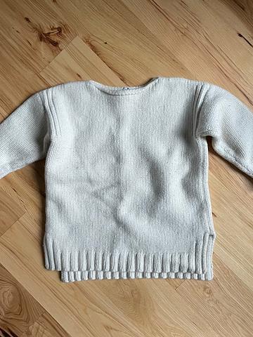 Esby Apparel Andrea American Sweater in Natural *felted and shrunken*