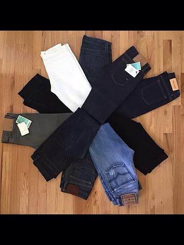 Early 2000s Stack Low Rise Skinny Jeans - 10 Pairs with Acne, Diesel, J Brand, Anlo…