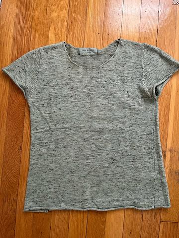 Overdyed Short Sleeve Sweater Tee