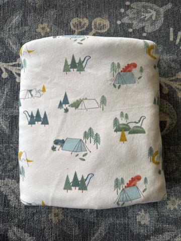 Camping Dino Jersey Fabric